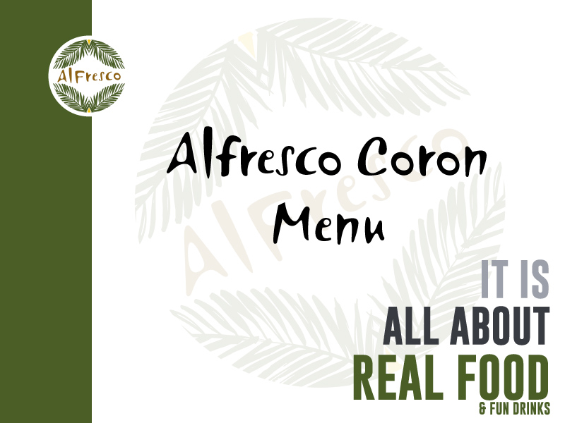 Alfresco Coron Menu
